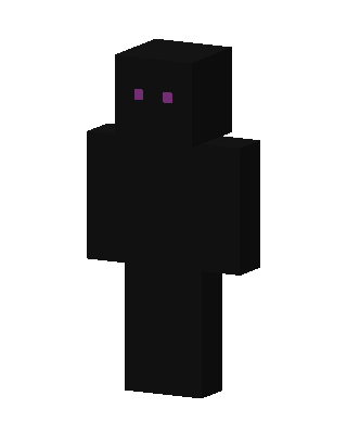 Enderman skin, 3D preview