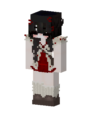 White Anime Girl Minecraft white skin