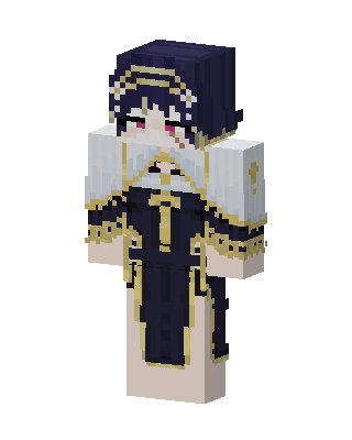 Black Caped Angel Girl Minecraft skin