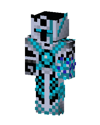 Cyan Rune Golem skin, 3D preview