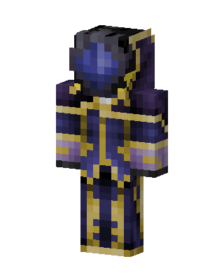 Void Mage skin, 3D preview