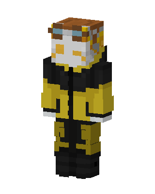 Steampunk Pilot skin, 3D preview