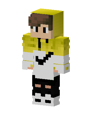 Yellow Hoodie Boy Minecraft skin