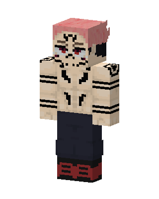 Pink Hair Tattooed Minecraft skin
