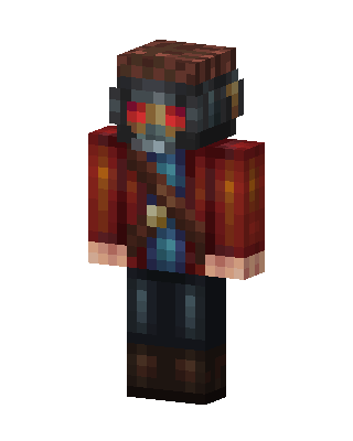 Red Glowing Player Boy Minecraft red skin