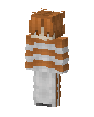 Orange Animal Girl skin, 3D preview