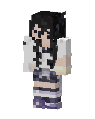 Monochrome Girl Minecraft skin