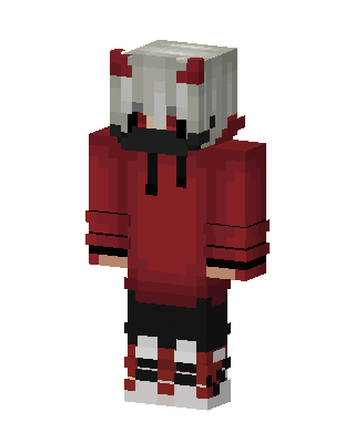 Red Hoodie skin, 3D preview
