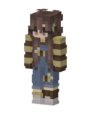 Bee Overalls skin, 3D preview