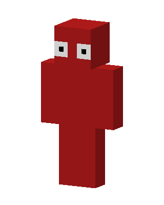 Red Mob skin, 3D preview
