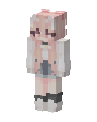 Pink Bunny Girl skin, 3D preview
