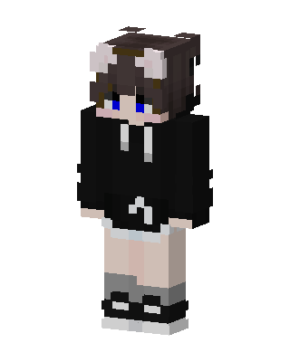 Cat Ear Hoodie skin, 3D preview