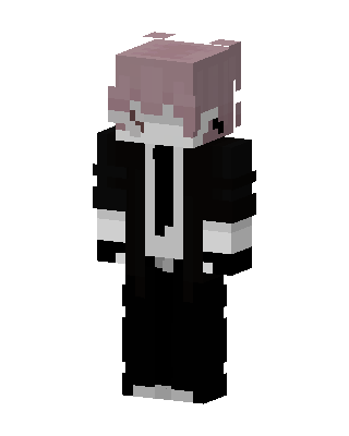 Pink Hair Suit skin, 3D preview