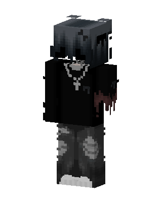 Black Player Boy skin, 3D preview