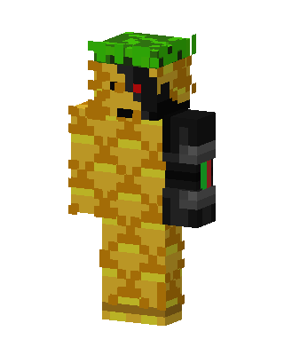 Gold Hero Boy skin, 3D preview