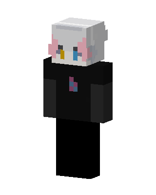 Axolotl Hoodie skin, 3D preview