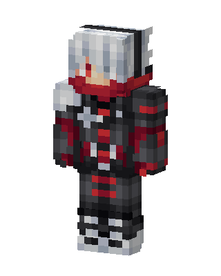 Crimson Hoodie skin, 3D preview