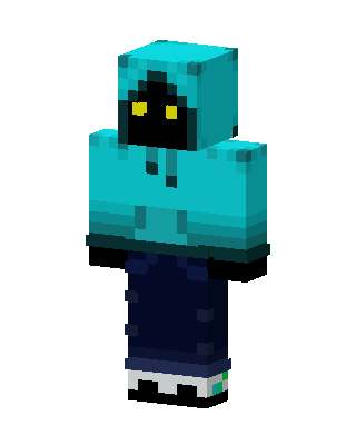 Cyan Shadow Minecraft skin