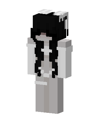 Pale Ghost Girl skin, 3D preview