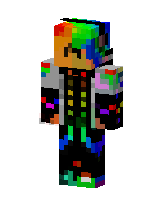 Rainbow Glitch Minecraft skin