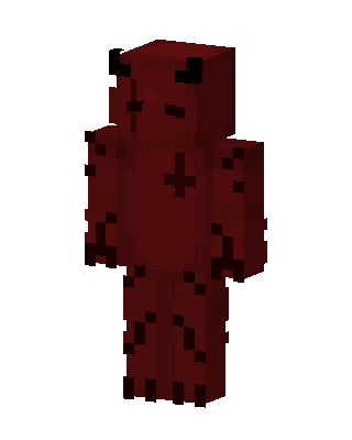 Red Mob skin, 3D preview