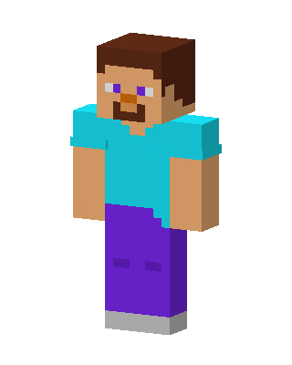 Purple Steve Minecraft skin