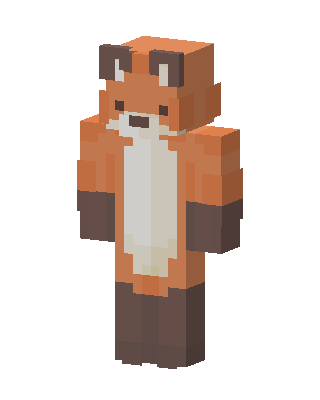 Fox Onesie skin, 3D preview