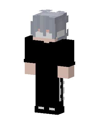 Silver Hair Boy skin, 3D preview
