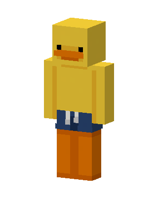 Duck Hoodie skin, 3D preview