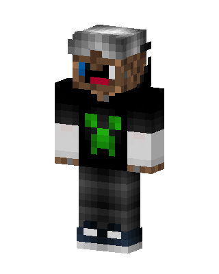 Black Creeper Boy Minecraft creeper skin