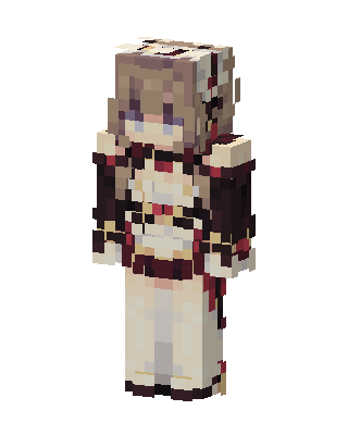 Crimson Maid skin, 3D preview