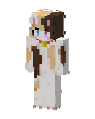 Calico Cat Girl Minecraft skin