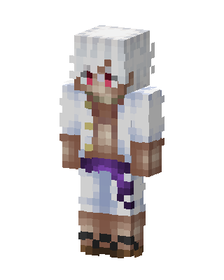 White Ninja skin, 3D preview