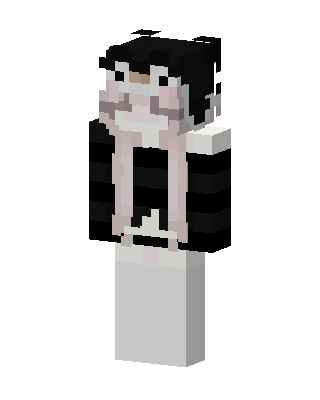 Monochrome Hoodie skin, 3D preview