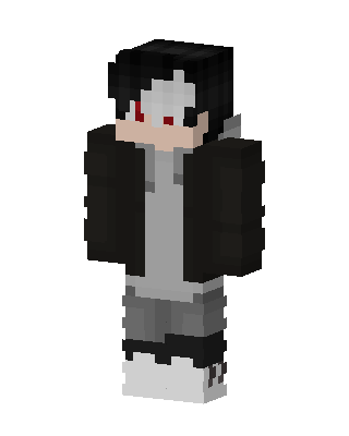 Red Eyed Hoodie Minecraft skin