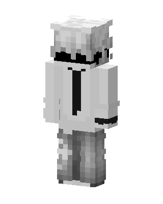 Monochrome Boy Minecraft white skin