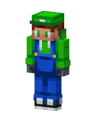 Green Gamer Boy skin, 3D preview