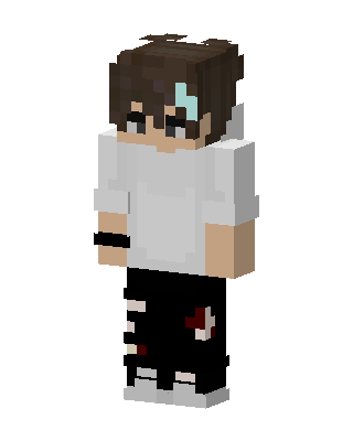 White Player Boy skin, 3D preview