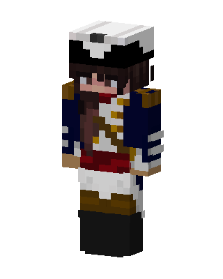 Blue Pirate Girl Minecraft skin