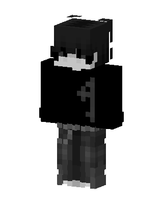 Shadow Hoodie Boy skin, 3D preview