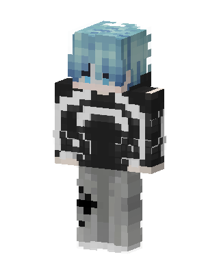 Frost Hoodie Boy skin, 3D preview