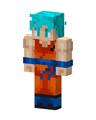 Goku Super Saiyan skin, 3D preview