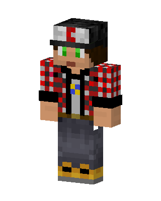 Red Player Boy skin, 3D preview