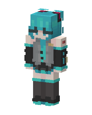 Hatsune Miku Minecraft skin