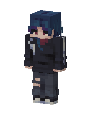 Midnight Hoodie skin, 3D preview