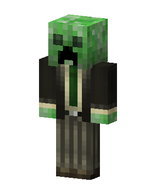 Creeper In Suit skin, 3D preview