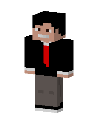 Red Tie Businessman skin, 3D preview