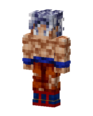 Ultra Instinct Goku skin, 3D preview