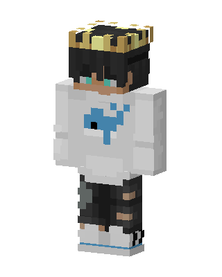 Crowned Whale Hoodie skin, 3D preview