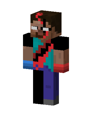 Brown Player Boy skin, 3D preview